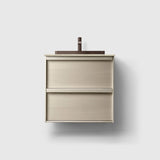 HAVEN Badeværelsesmøbler HAVEN H2/60 - Light Ash Wood med stenbordplade