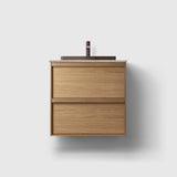 HAVEN Badeværelsesmøbler HAVEN H2/60 - Oak Wood med stenbordplade