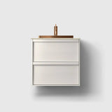 HAVEN Badeværelsesmøbler HAVEN H2/60 - White Wood med stenbordplade