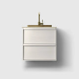 HAVEN Badeværelsesmøbler HAVEN H2/60 - White Wood med stenbordplade