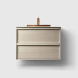 HAVEN Badeværelsesmøbler HAVEN H2/80 - Light Ash Wood med stenbordplade