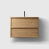 HAVEN Badeværelsesmøbler HAVEN H2/80 - Oak Wood med stenbordplade