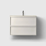 HAVEN Badeværelsesmøbler HAVEN H2/80 - White Wood med stenbordplade