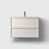 HAVEN Badeværelsesmøbler HAVEN H2/80 - White Wood med stenbordplade