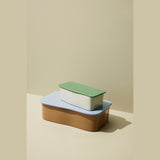 Hübsch Interiør Hübsch Amare Skrivebordsordner Large - brun/lyseblå