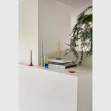 Hübsch Tilbehør Hübsch Astra Candleholder Small - red/purple