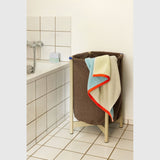 Hübsch Hübsch Block Håndklæde large - lyseblå/flerfarvet