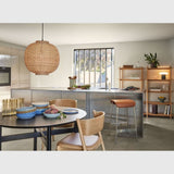 Hübsch Lamper Hübsch Chand Pendant Round Natural - natur