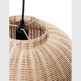 Hübsch Lamper Hübsch Chand Pendant Round Natural - natur