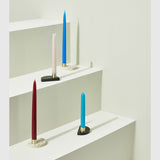 Hübsch Tilbehør Hübsch Crescent Lysestager (sæt af 2) - terrazzo/messingfarve