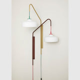 Hübsch Tekstiler Hübsch Current Wall Light væglampe - green/khaki