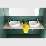 Laufen LAUFEN VAL Bowlevask med hanehul, asymmtrisk med semi-wet område, 500x400x145mm