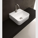 Lavabo Håndvaske Lavabo Axa normal 1020 porcelænsvask - 35x35cm - hvid