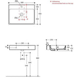 Lavabo Håndvaske Lavabo Cento porcelænsvask - 60x45cm - hvid