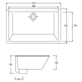 Lavabo Håndvaske Lavabo GEA porcelænshåndvask til underlimning - 53x34cm - hvid
