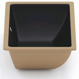 Lavabo Håndvaske Lavabo Gino 59UH porcelænshåndvask - 59,5x39,5cm - mat sort