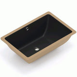 Lavabo Håndvaske Lavabo Gino 59UH porcelænshåndvask - 59,5x39,5cm - mat sort