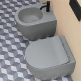 Lavabo Toiletter Lavabo Glomp Mini rimless væghængt toilet - mat grå