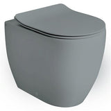 Lavabo Toiletter Lavabo Glomp rimless back-to-wall gulvstående toilet - mat grå