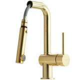 Lavabo Køkkenarmatur Lavabo Kubus 040 køkkenarmatur med udtræk - messing