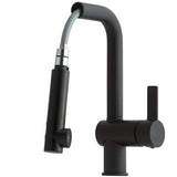 Lavabo Køkkenarmatur Lavabo Kubus 285 køkkenarmatur med udtræk - mat sort