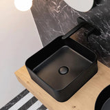 Lavabo Håndvaske Lavabo Mate slim porcelænsvask - 40x40cm - mat sort