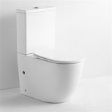 Lavabo Toiletter Lavabo Studio gulvstående toilet med slim toiletsæde - hvid