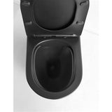 Lavabo Toiletter Lavabo Studio gulvstående toilet med slim toiletsæde - mat sort