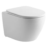 Lavabo Toiletter Lavabo Studio rimless væghængt toilet med slim toiletsæde - hvid