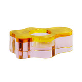 MOUD CLOUD krystal lysestage - Pink/amber