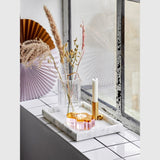 MOUD CLOUD krystal lysestage - Pink/amber