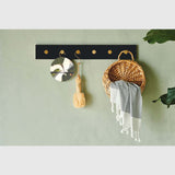 MOUD COLOR Knagerække i træ sort - 70 cm