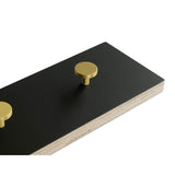 MOUD COLOR Knagerække i træ sort - 70 cm