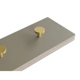 MOUD COLOR Knagerække i træ varm grå - 70 cm