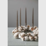 MOUD COZY paraffin lys - gråbrun - 4 stk.