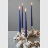 MOUD COZY paraffin lys - mørk blå - 4 stk.