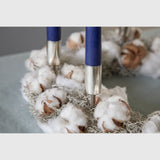 MOUD COZY paraffin lys - mørk blå - 4 stk.