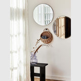 MOUD FACET rundt spejl Ø50 cm - Bronze