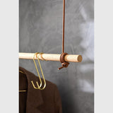 MOUD OAK Bøjlestang Med Læder - 80 cm