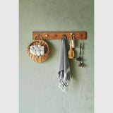 MOUD OAK Knagerække Egetræ Med Messing Knager - 70 cm