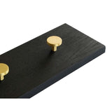 MOUD OAK Knagerække sort og messing - 70 cm