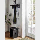 MOUD STRIPE dørmåtte 50x72 cm - olive/blå - genanvendt polyester