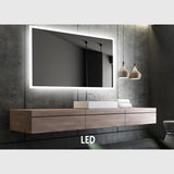 Nordic bad Nordic Bad Mie-1 spejl med front-og baggrundsbelysning - 80x80cm