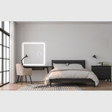 Nordic bad Nordic Bad Mie-3 spejl med front-og baggrundsbelysning og kosmetikspejl - 160x80cm