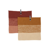 OYOY Living Tekstiler OYOY Living Niji dish cloth - 25x25cm - dark caramel/rubber