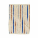 OYOY Living Tekstiler OYOY Raita towel - 60x40cm - caramel/optic blue