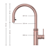 Quooker Køkkenarmatur Quooker Flex med Pro3 beholder - rose kobber