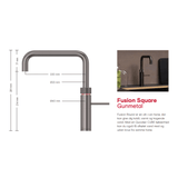 Quooker Køkkenarmatur Quooker Fusion Square Køkkenarmatur u/ beholder - gunmetal