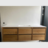 Raw by Knast Snedkermøbler RAW by KNAST snedkermøbel - 160x40cm / 6 skuffer - røget eg