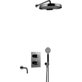 Tapwell Bruser til indbygning Tapwell ARM7368 indbygnings kar- og brusesæt - black chrome
